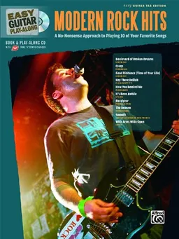 עטיפת הספר Easy Guitar Play-Along Modern Rock Hits: Easy Guitar Tab (Book & CD) (Easy Play Along) מאת Alfred Publishing Staff