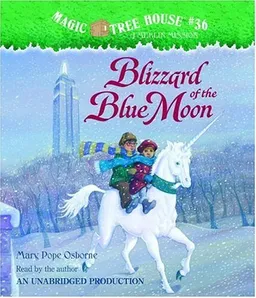 עטיפת הספר Magic Tree House #36: Blizzard of the Blue Moon מאת Mary Pope Osborne