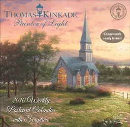 Thomas Kinkade Painter of Light with Scripture: 2010 Weekly Postcard Calendar