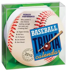 Baseball Trivia Diecut Calendar 2010