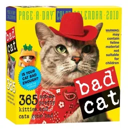 עטיפת הספר Bad Cat Page-A-Day Calendar 2010 מאת CC Workman Publishing