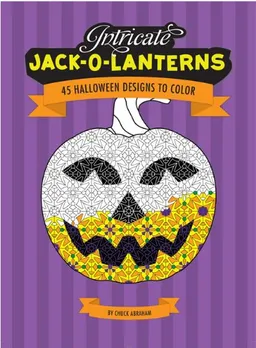 Intricate Jack O'Lanterns: 45 Halloween Designs to Color
