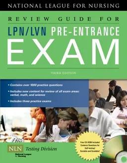 Review Guide for LPN/LVN Pre-Entrance Exam, 3rd Edition