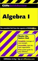 Algebra I (Cliffs Quick Review)