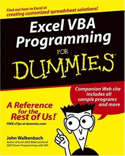 Excel VBA Programming For Dummies (For Dummies (Computer/Tech))
