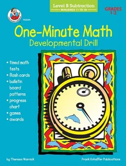One-Minute Math Subtraction: Minuends 11 to 18, Grades 1-2: Developmental Drill