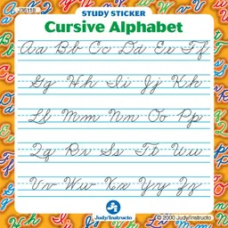 עטיפת הספר Cursive Alphabet Study Stickers מאת School Specialty Publishing