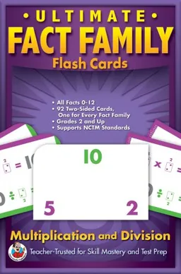 עטיפת הספר Ultimate Fact Families Multiplication & Division Flash Cards (Ultimate Fact Family Flash Cards) מאת School Specialty Publishing