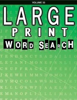 עטיפת הספר Large Print Word Search Book מאת School Specialty Publishing
