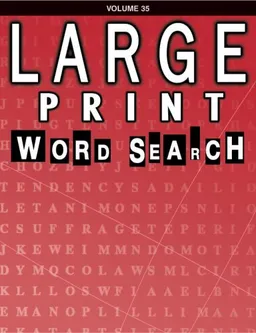 עטיפת הספר Large Print Word Search Book מאת School Specialty Publishing