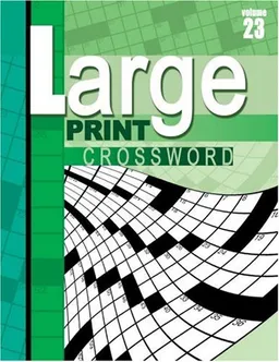 עטיפת הספר Large Print Crossword Puzzle Book מאת School Specialty Publishing