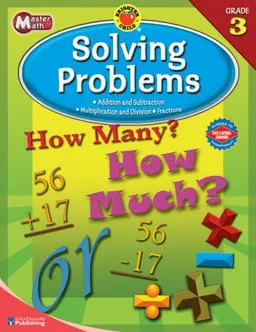 עטיפת הספר Brighter Child® Master Math: Solving Problems, Grade 3 (Brighter Child Workbooks) מאת School Specialty Publishing