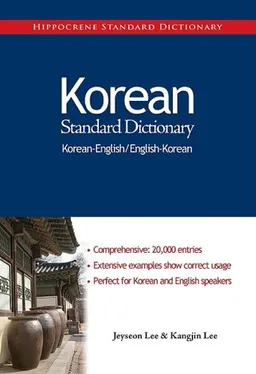 Korean Standard Dictionary: Korean-english / English-korean (Hippocrene Standard Dictionary)