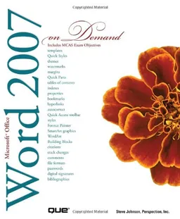 עטיפת הספר Microsoft Office Word 2007 On Demand מאת Steve Johnson