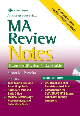 עטיפת הספר MA Review Notes: Exam Certification Pocket Guide (Exam Certification Pocket Guides) מאת F A Davis Co.