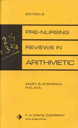 עטיפת הספר Pre-Nursing Reviews in Arithmetic מאת Mary E. Stehman