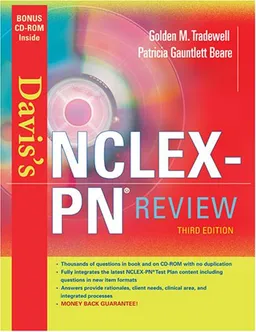 עטיפת הספר Davis's NCLEX-PN Review מאת Golden M. Tradewell