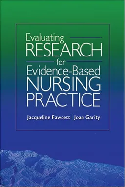 עטיפת הספר Evaluating Research for Evidence-Based Nursing Practice מאת Jacqueline Fawcett