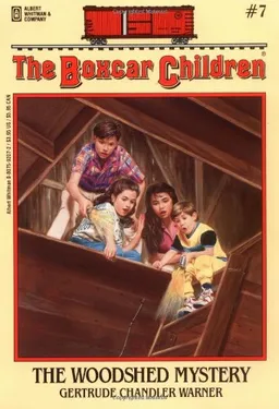 עטיפת הספר The Woodshed Mystery (Boxcar Children) מאת Gertrude Chandler Warner