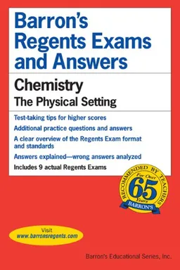 עטיפת הספר Barrons's Regents Exams and Answers: Chemistry, the Physical Setting מאת Albert S Tarendash