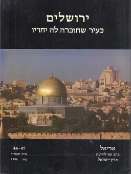 עטיפת הספר ירושלים כעיר שחוברה לה יחדיו מאת אלי שילר