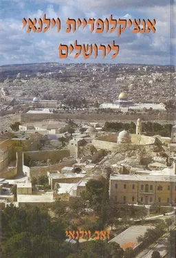 עטיפת הספר אנציקלופדיית וילנאי לירושלים מאת זאב וילנאי