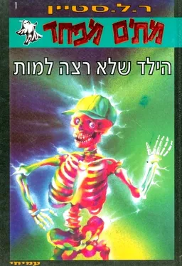 עטיפת הספר הילד שלא רצה למות מאת ר. ל. סטיין