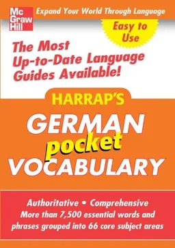 Harrap's Pocket German Vocabulary (Harrap's language Guides)
