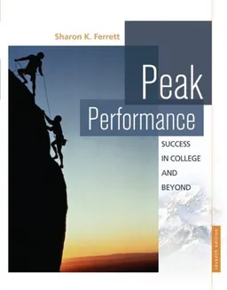 עטיפת הספר Peak Performance: Success in College and Beyond מאת Sharon Ferrett