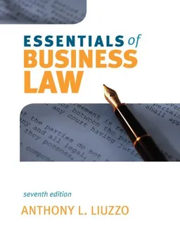 עטיפת הספר Essentials of Business Law מאת Anthony Liuzzo