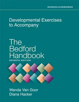 Developmental Exercises to Accompany The Bedford Handbook