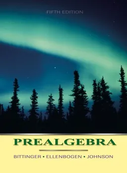 עטיפת הספר Prealgebra (5th Edition) מאת Marvin L. Bittinger
