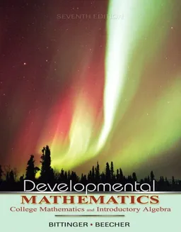 עטיפת הספר Developmental Mathematics (7th Edition) מאת Marvin L. Bittinger