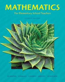 עטיפת הספר Mathematics for Elementary School Teachers (4th Edition) מאת Phares O'Daffer