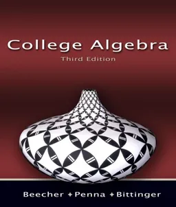 עטיפת הספר College Algebra (3rd Edition) מאת Judith A. Beecher