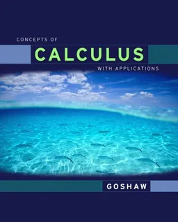 עטיפת הספר Concepts of Calculus With Applications, Updated Edition מאת Martha Goshaw