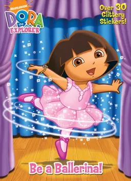 עטיפת הספר Be a Ballerina! (Glitter Sticker Book) מאת Golden Books