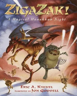 עטיפת הספר Zigazak! A Magical Hanukkah Night מאת Eric A. Kimmel