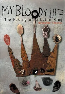 עטיפת הספר My Bloody Life: The Making of a Latin King (Illinois) מאת Reymundo Sanchez