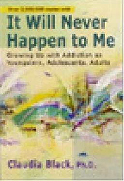 It Will Never Happen to Me: Growing Up With Addiction As Youngsters, Adolescents, Adults