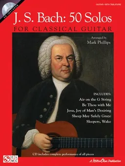 עטיפת הספר J.S. Bach - 50 Solos for Classical Guitar מאת Mark Phillips