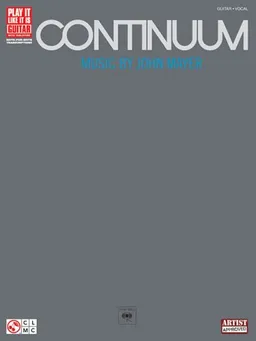 עטיפת הספר Continuum: Music by John Mayer (Guitar/Vocal) מאת John Mayer