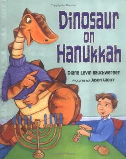 עטיפת הספר Dinosaur On Hanukkah (Dinosaur Holiday Set) מאת Diane Levin Rauchwerger