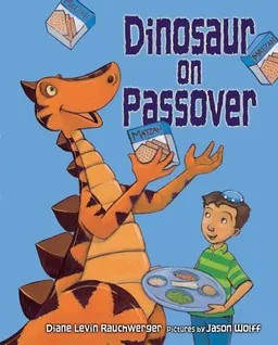 עטיפת הספר Dinosaur On Passover מאת Diane Levin Rauchwerger