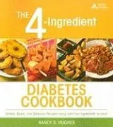 עטיפת הספר The 4-Ingredient Diabetes Cookbook: Simple, Quick, and Delicious Recipes Using Just 4 Ingredients or Less מאת Nancy Hughes