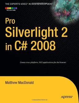 עטיפת הספר Pro Silverlight 2 in C# 2008 (Windows.Net) מאת Matthew MacDonald