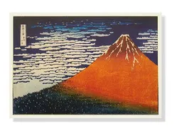 Snow on Mt. Fuji Note Cards (Stationery)