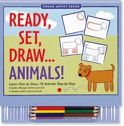Ready, Set, Draw... Animals! (Activity Books) (Young Artist Series)
