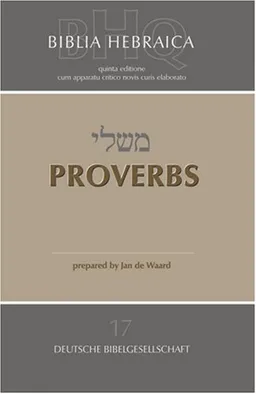 Proverbs (Biblia Hebraica Quinta)