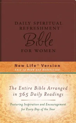 עטיפת הספר Daily Spiritual Refreshment For Women Bible (DiCarta) (NEW LIFE BIBLE) מאת Barbour Publishing